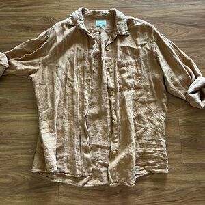MATE THE LABEL Linen Long Sleeve Shirt - SEDONA
